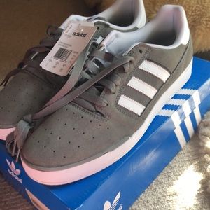 NIB Sold Out Adidas Pitch Grey Suede Sneaker US 11